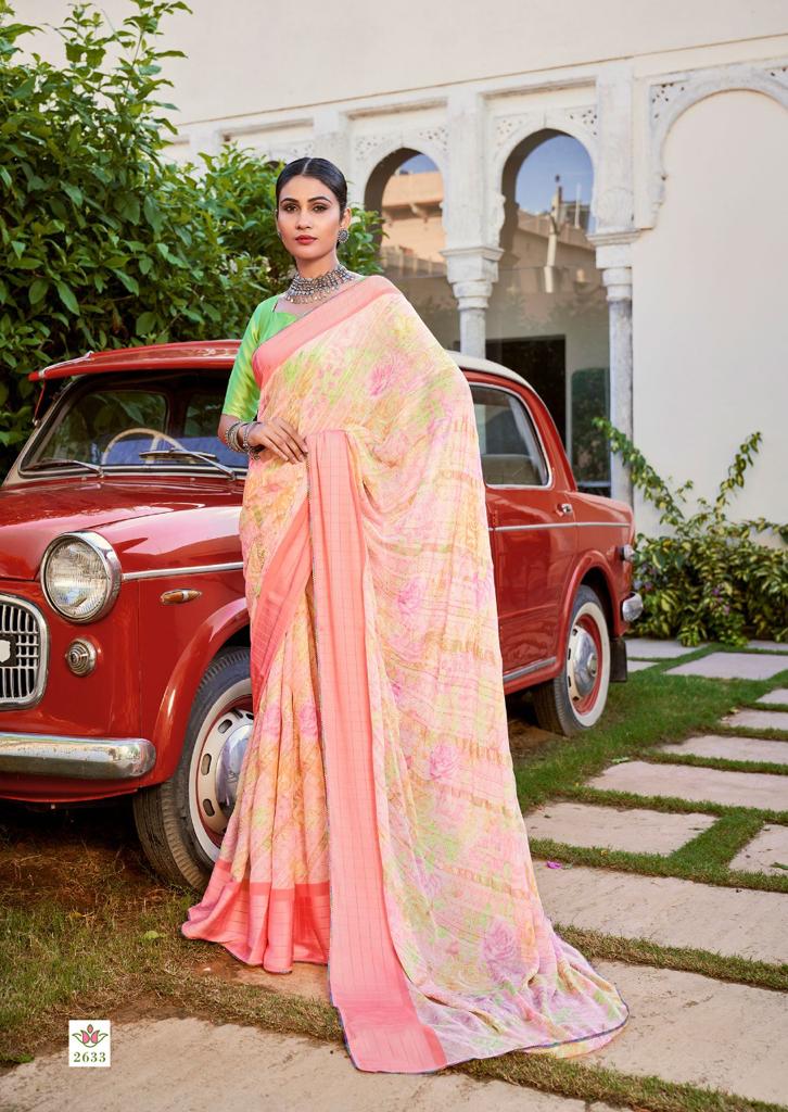 Kashvi Tanvi Fancy Chiffon Printed Ethnic Wear Designer Saree Collection